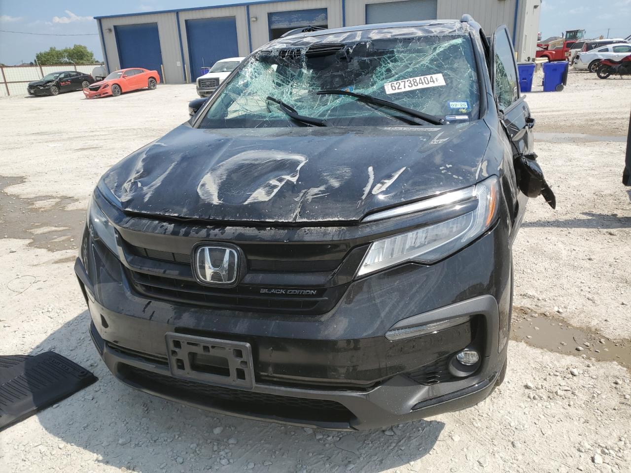 2022 HONDA PILOT BLACK VIN:5FNYF6H78NB031401