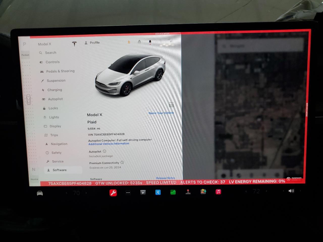 2023 TESLA MODEL X  VIN:7SAXCBE65PF404828