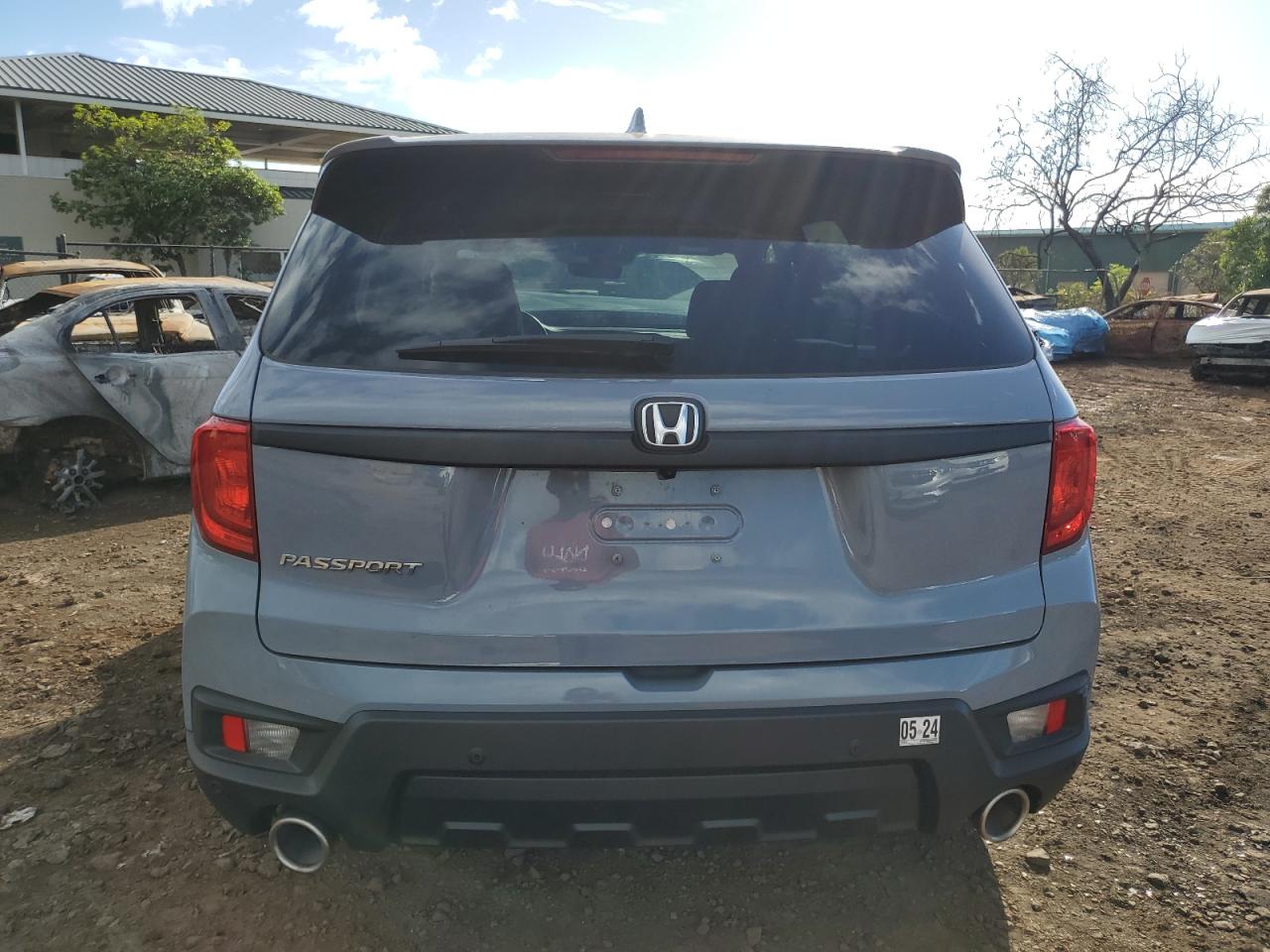 2022 HONDA PASSPORT EXL VIN:5FNYF7H58NB003733