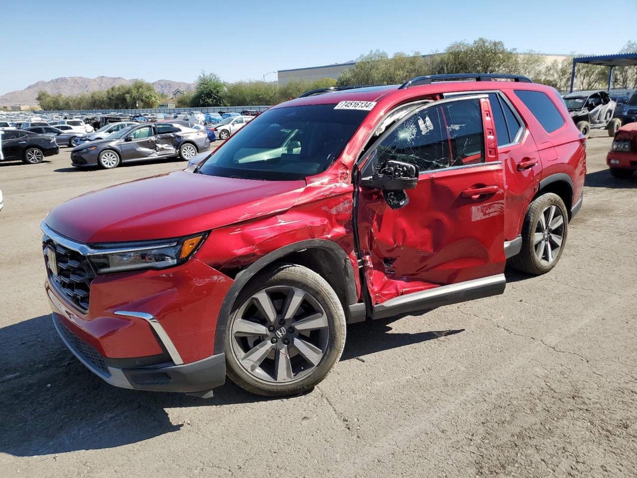 2024 HONDA PILOT TOURING VIN:5FNYG1H70RB009947