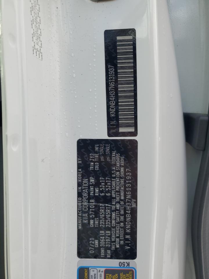 2022 KIA CARNIVAL LX VIN:KNDNB4H37N6131937