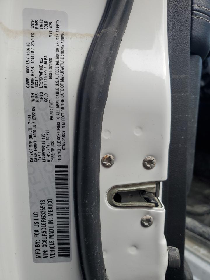 2024 RAM 2500 BIG HORN VIN:3C6UR5DL6RG336518