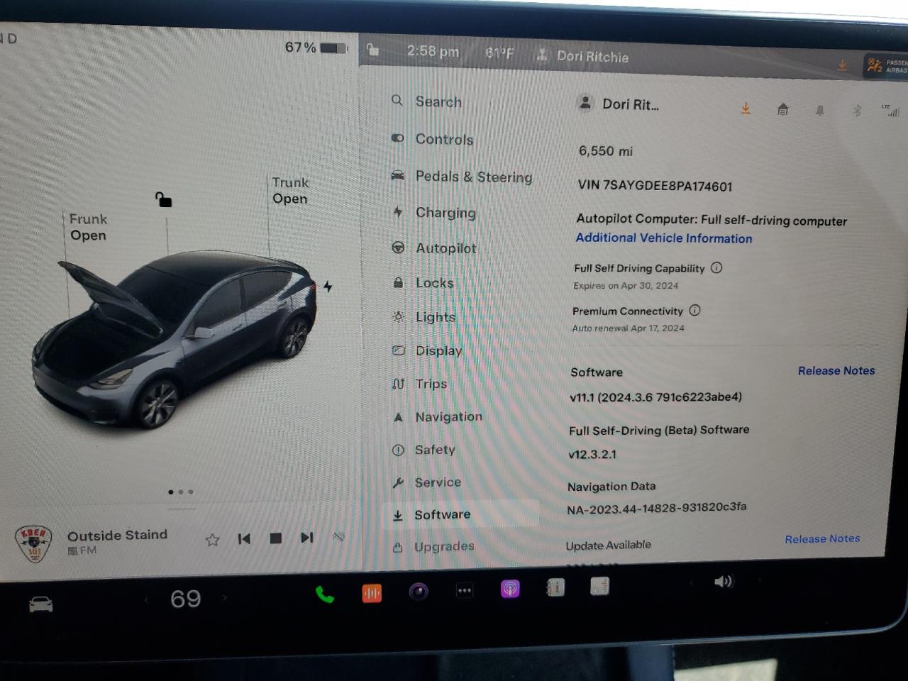 2023 TESLA MODEL Y  VIN:7SAYGDEE8PA174601