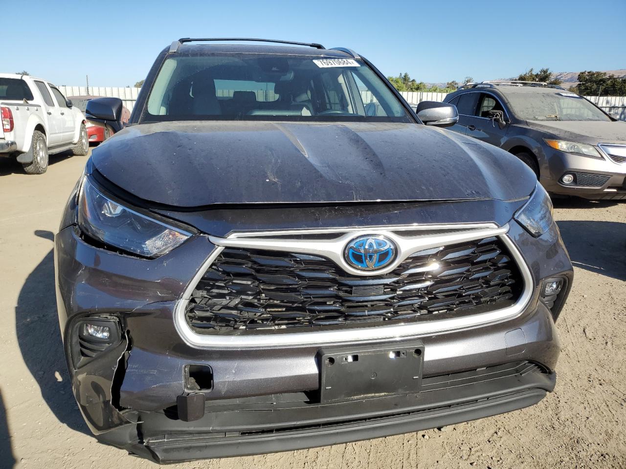 2022 TOYOTA HIGHLANDER HYBRID XLE VIN:5TDHBRCH7NS541697