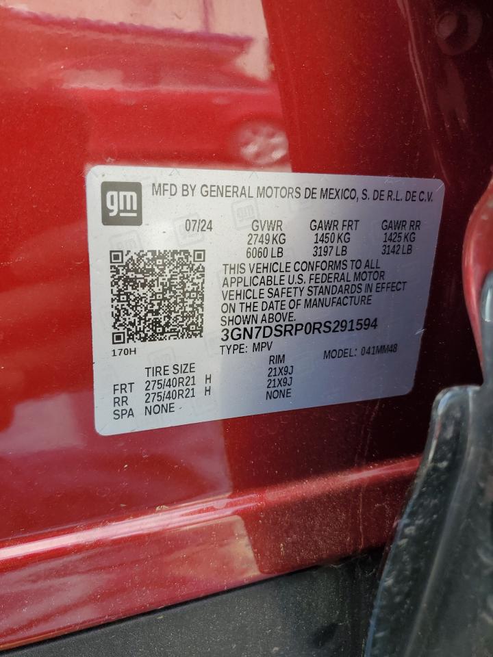 2024 CHEVROLET EQUINOX 2RS VIN:3GN7DSRP0RS291594