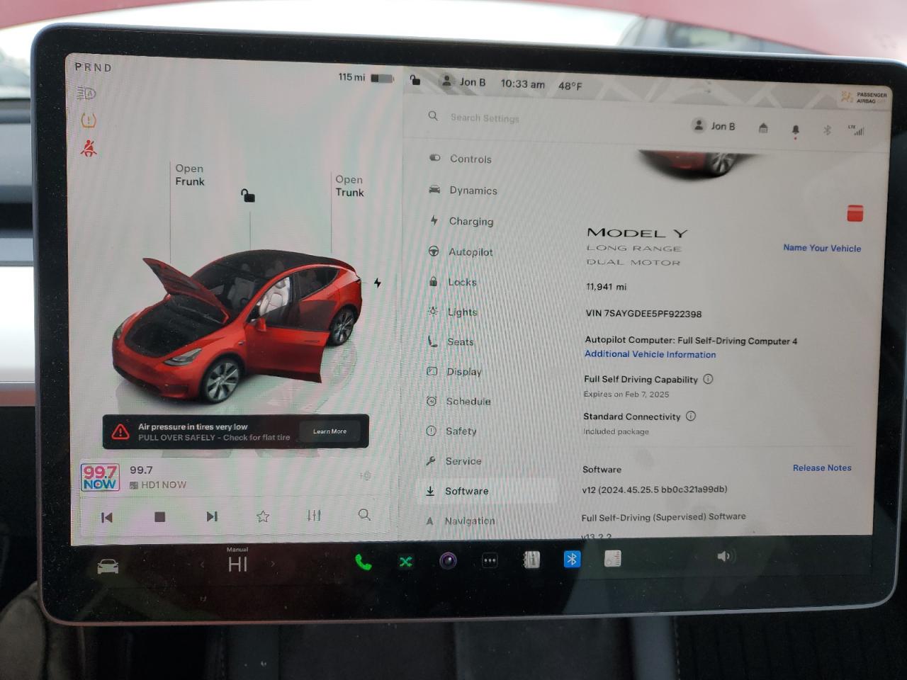 2023 TESLA MODEL Y  VIN:7SAYGDEE5PF922398