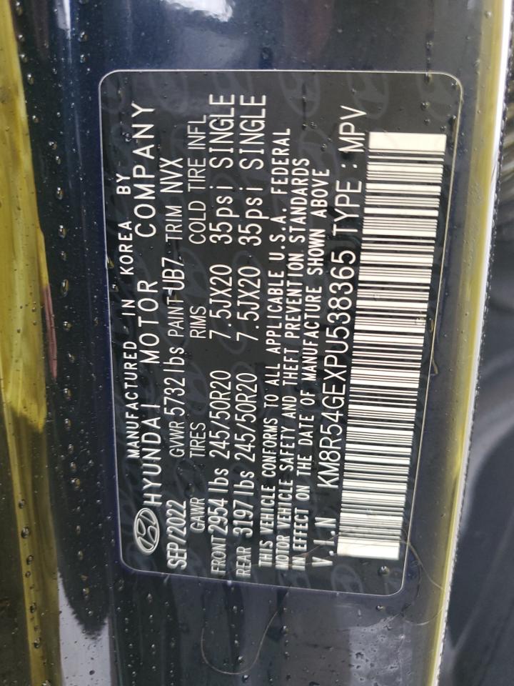 2023 HYUNDAI PALISADE LIMITED VIN:KM8R54GEXPU538365