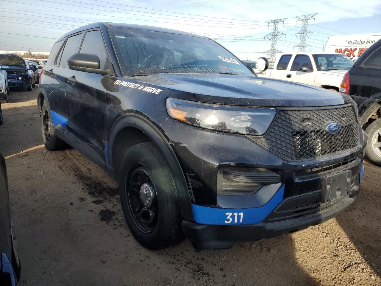 2022 FORD EXPLORER POLICE INTERCEPTOR VIN:1FM5K8AB3NGB75500
