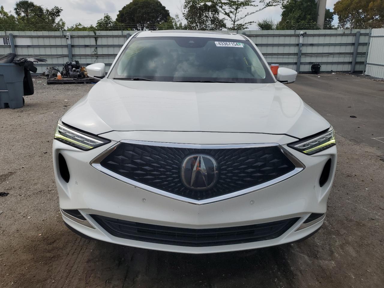 2022 ACURA MDX TECHNOLOGY VIN:5J8YD9H44NL005163