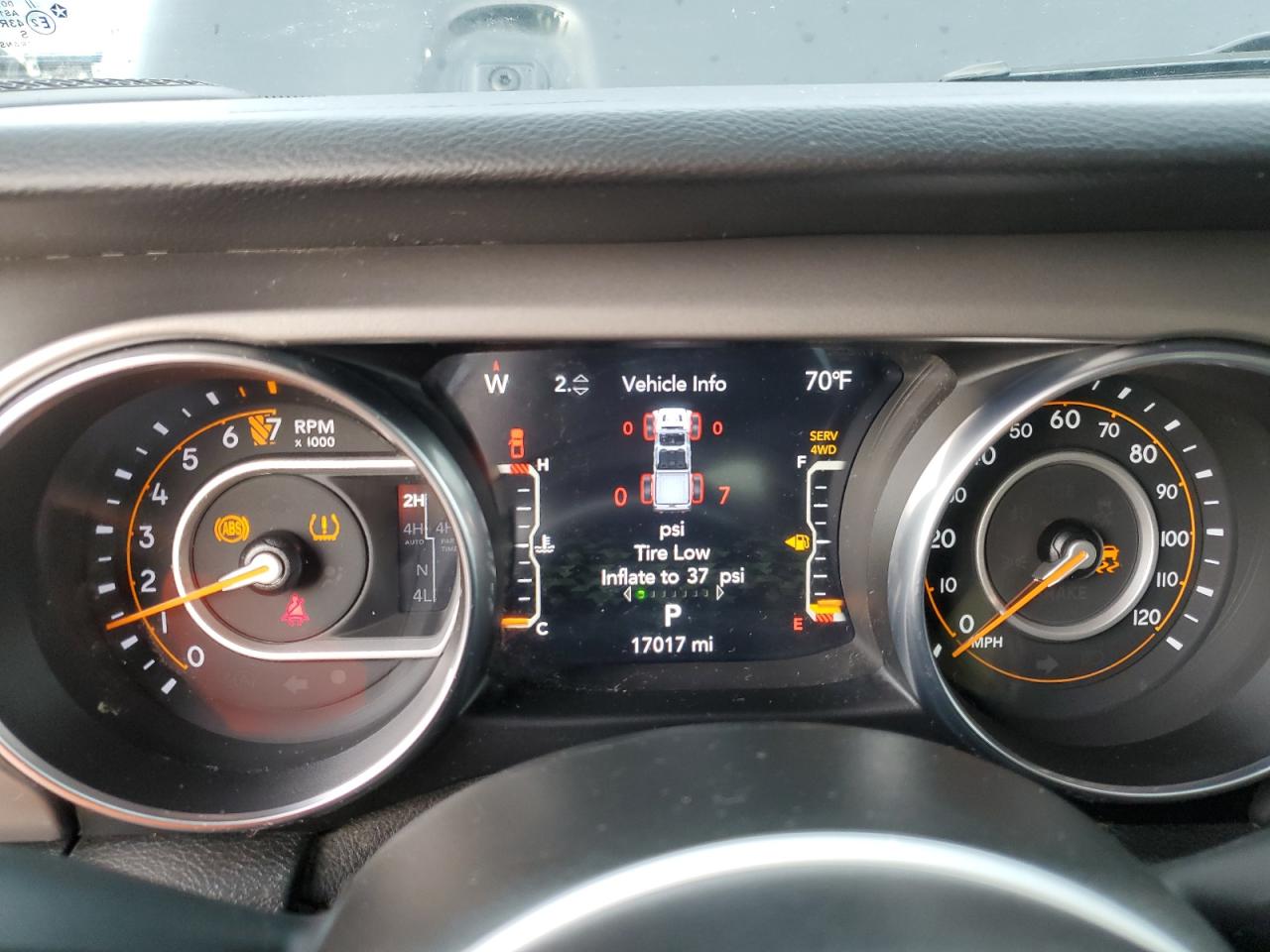 2022 JEEP GLADIATOR SPORT VIN:1C6HJTAG3NL108851