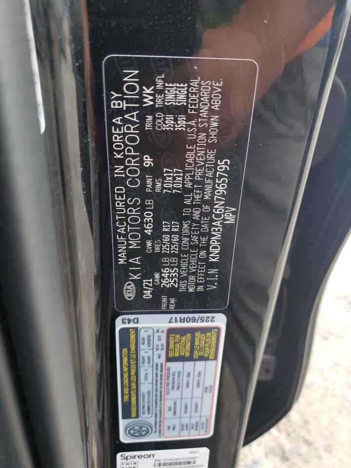 2022 KIA SPORTAGE LX VIN:KNDPM3AC6N7965795