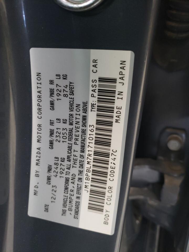 2024 MAZDA 3 PREFERRED VIN:JM1BPBLM7R1710163