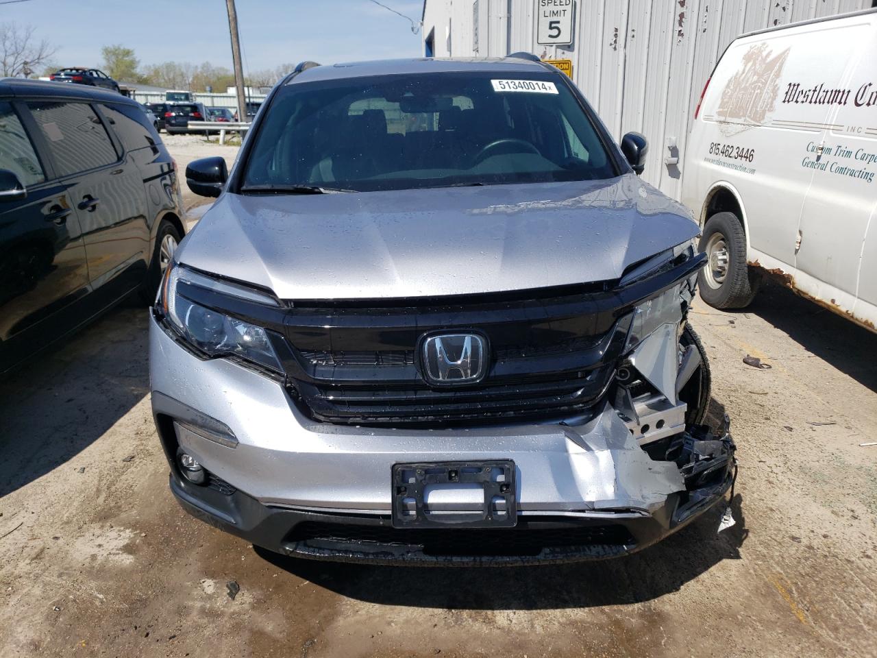 2022 HONDA PILOT TRAILSPORT VIN:5FNYF6H82NB039065