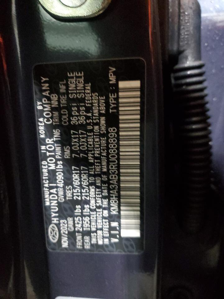 2024 HYUNDAI KONA SE VIN:KM8HA3AB3RU088898