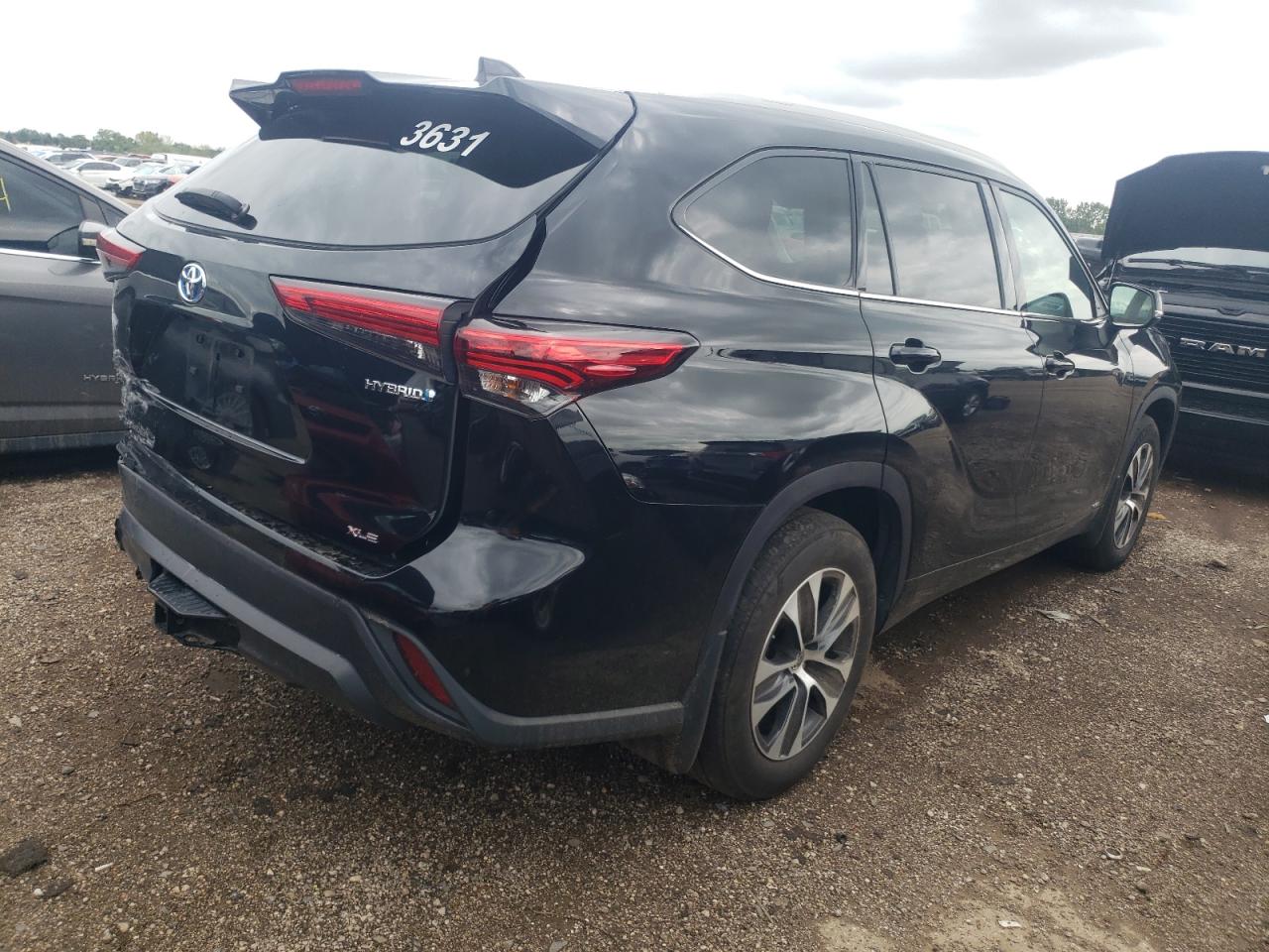 2022 TOYOTA HIGHLANDER HYBRID XLE VIN:5TDHBRCH6NS548141