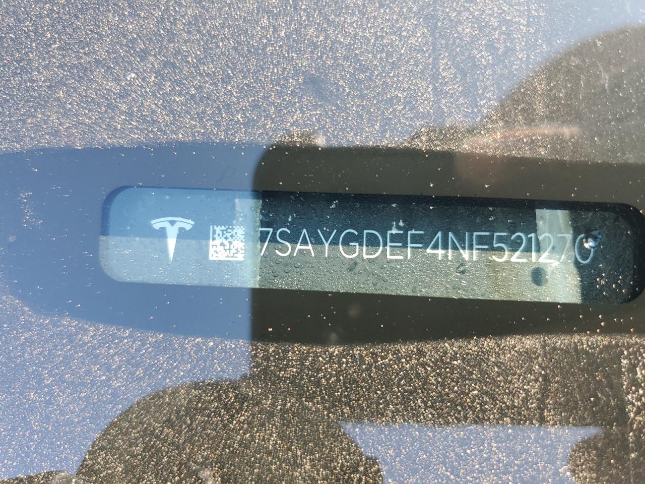 2022 TESLA MODEL Y  VIN:7SAYGDEF4NF521270