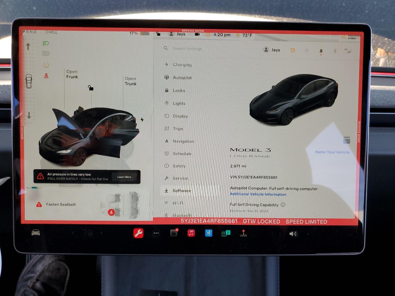 2024 TESLA MODEL 3  VIN:5YJ3E1EA4RF855661