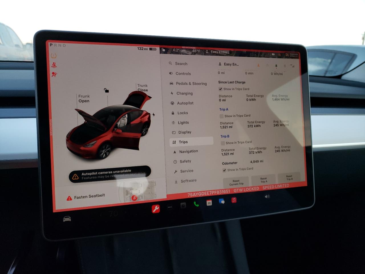 2023 TESLA MODEL Y  VIN:7SAYGDEE7PF831651