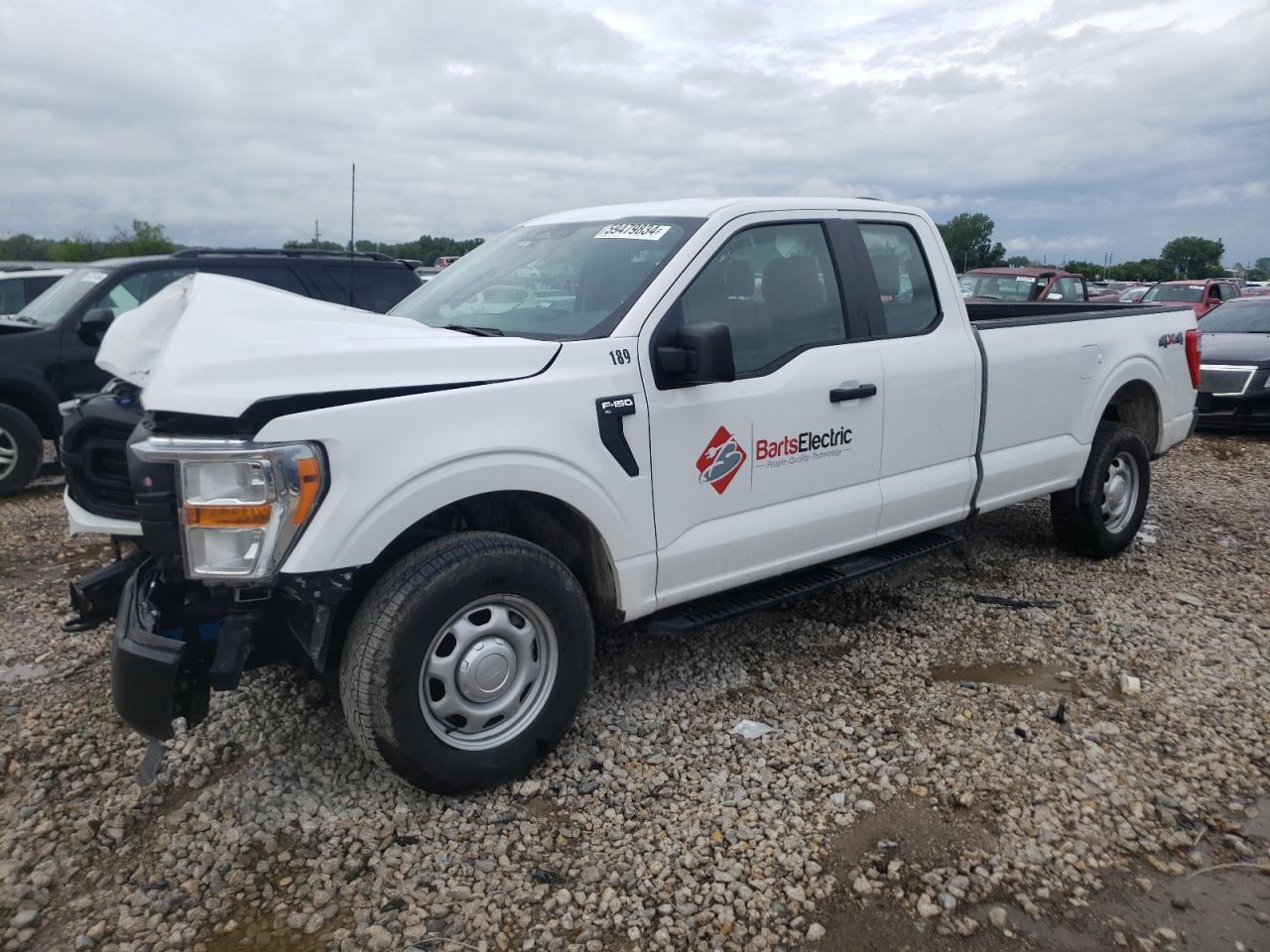 2022 FORD F150 SUPER CAB VIN:1FTFX1E54NKE29525