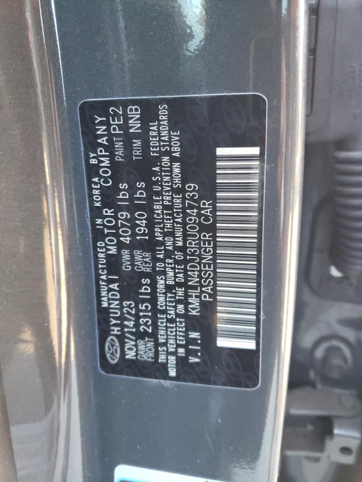 2024 HYUNDAI ELANTRA LIMITED VIN:KMHLN4DJ3RU094739