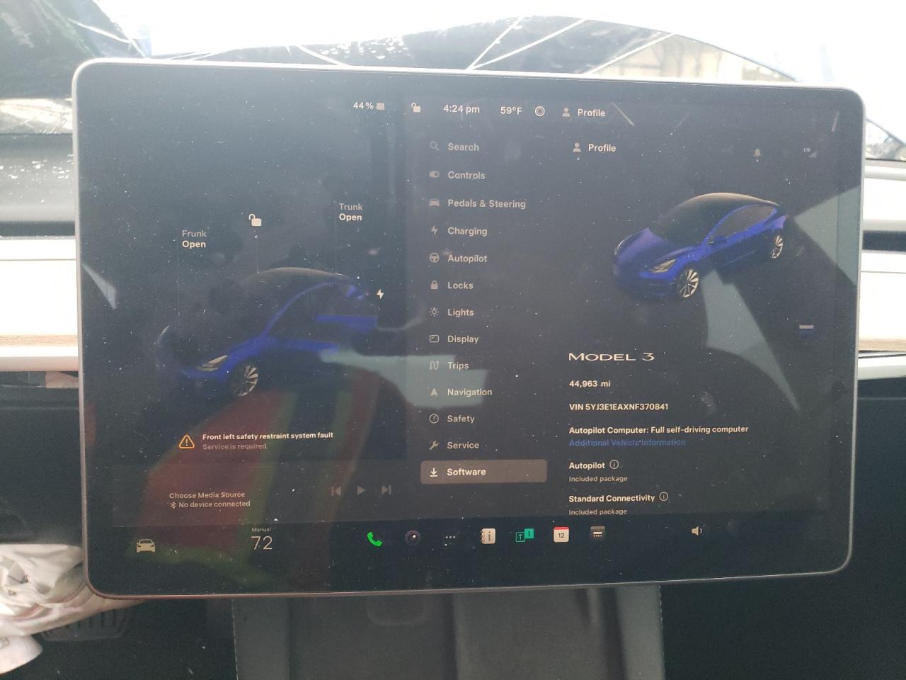 2022 TESLA MODEL 3  VIN:KNDJP3A52J7558114