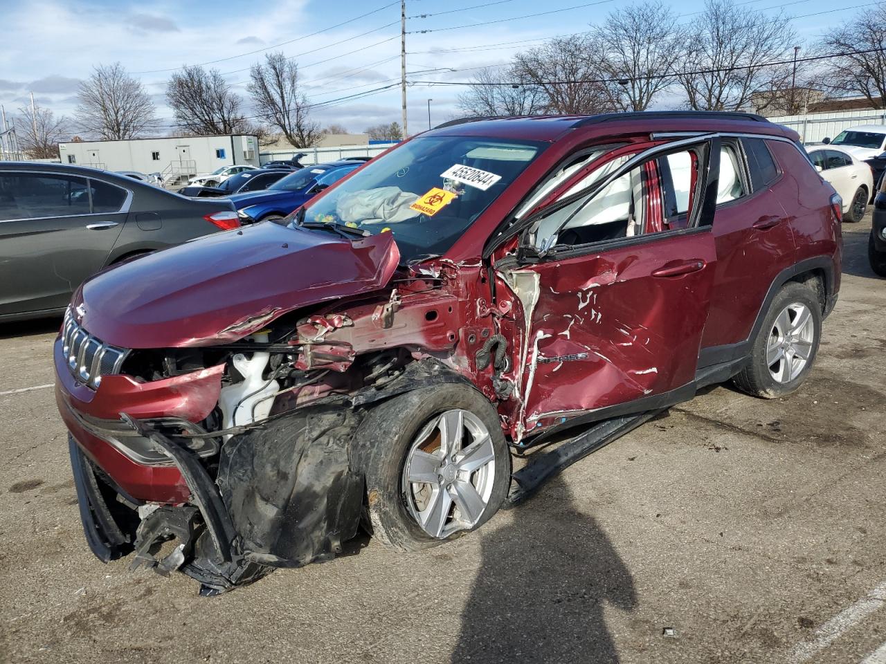 2022 JEEP COMPASS LATITUDE VIN:3C4NJDBB0NT165081