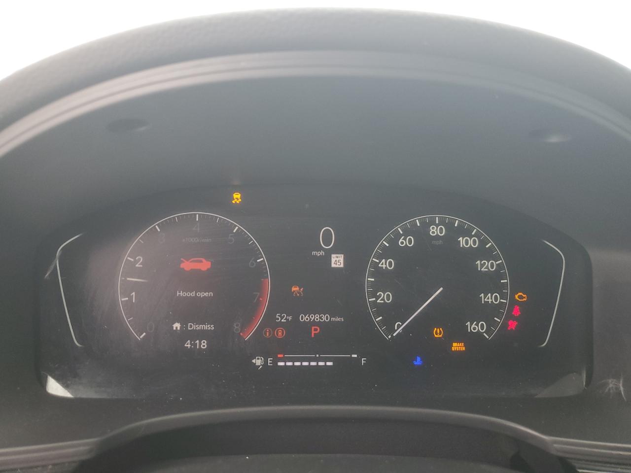 2022 HONDA CIVIC EX VIN:JHMFE1F73NX005423