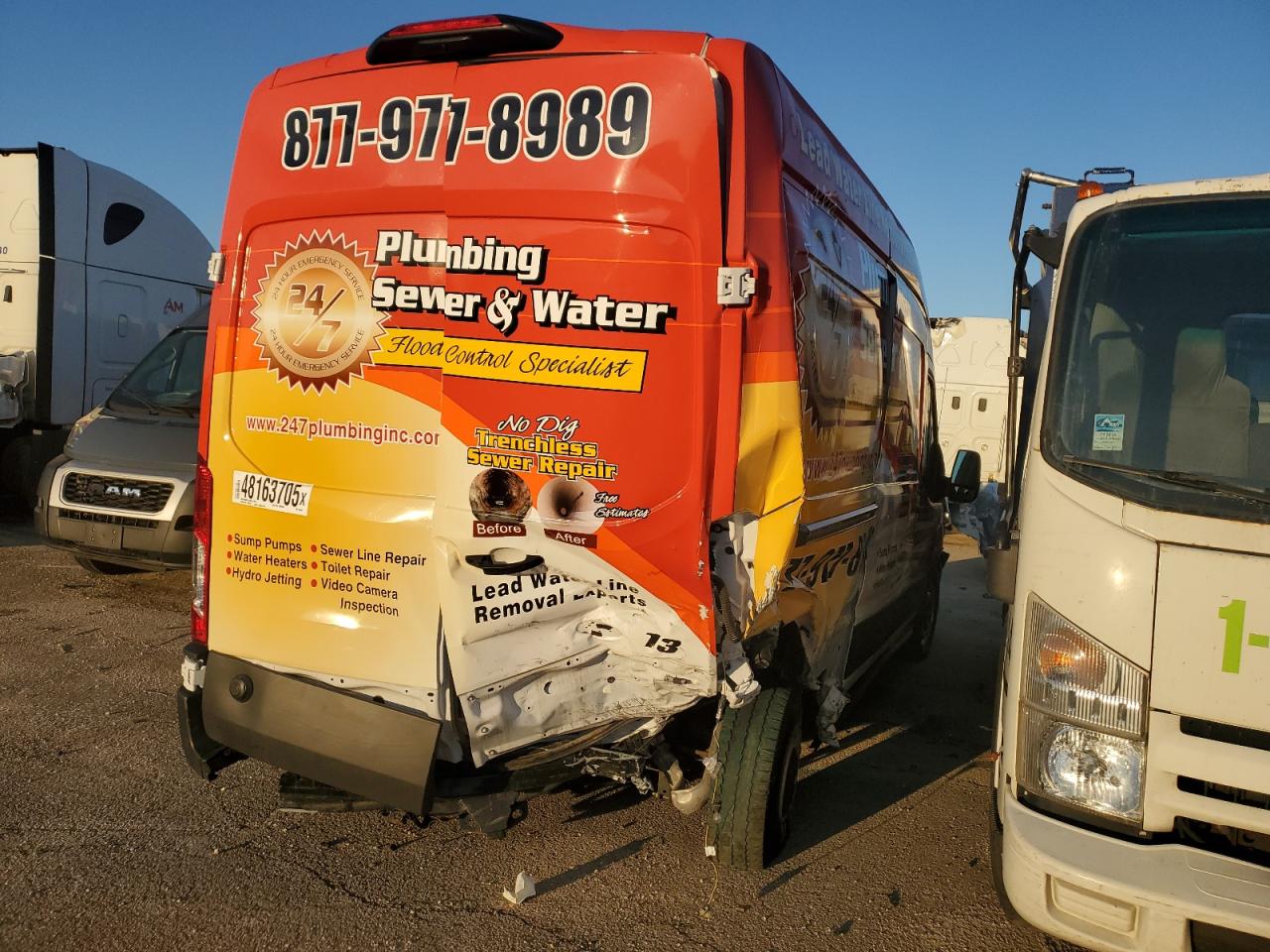 2024 FORD TRANSIT T-250 VIN:1FTBR1X87RKA01888