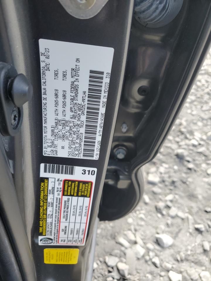 2023 TOYOTA TACOMA DOUBLE CAB VIN:3TMEZ5CN9PM205310