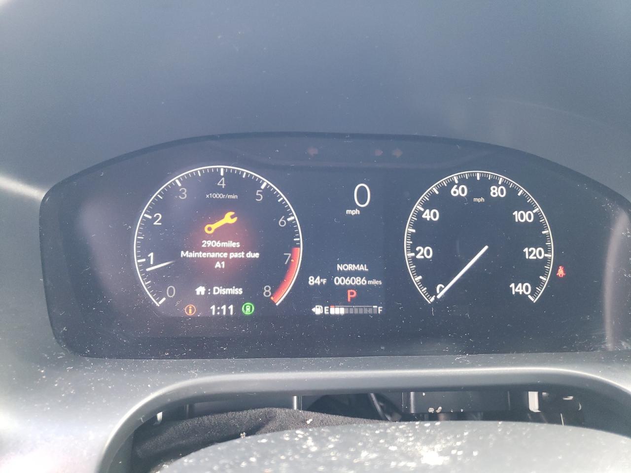 2024 HONDA HR-V SPORT VIN:3CZRZ1H50RM713357