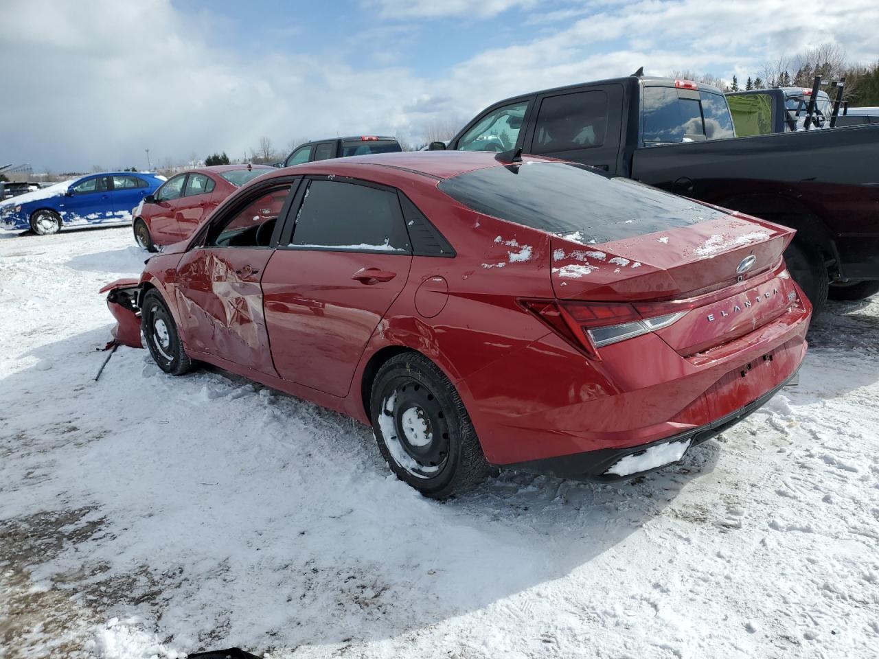 2022 HYUNDAI ELANTRA BLUE VIN:KMHLM4AJ2NU026014