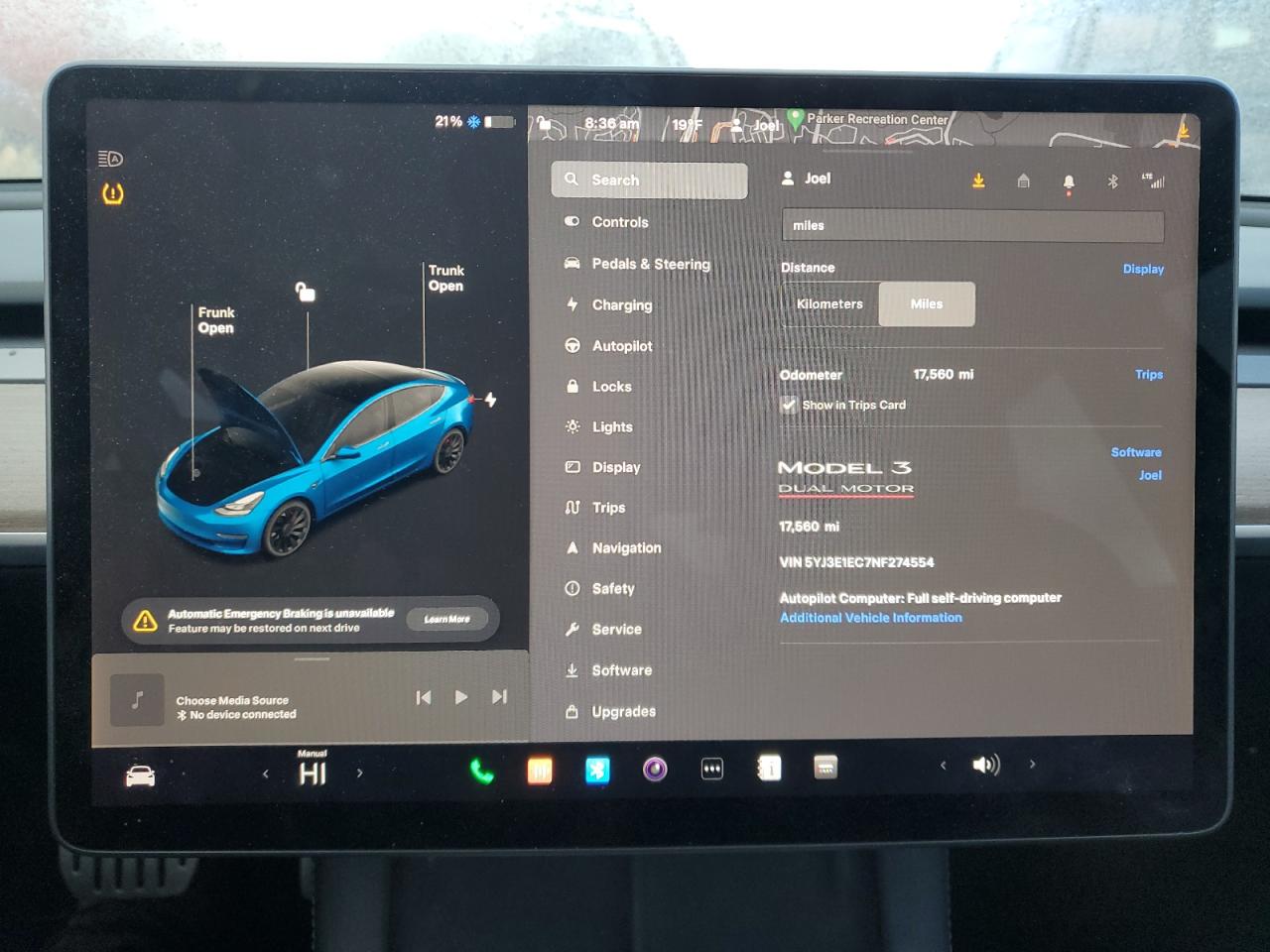 2022 TESLA MODEL 3  VIN:5YJ3E1EC7NF274554