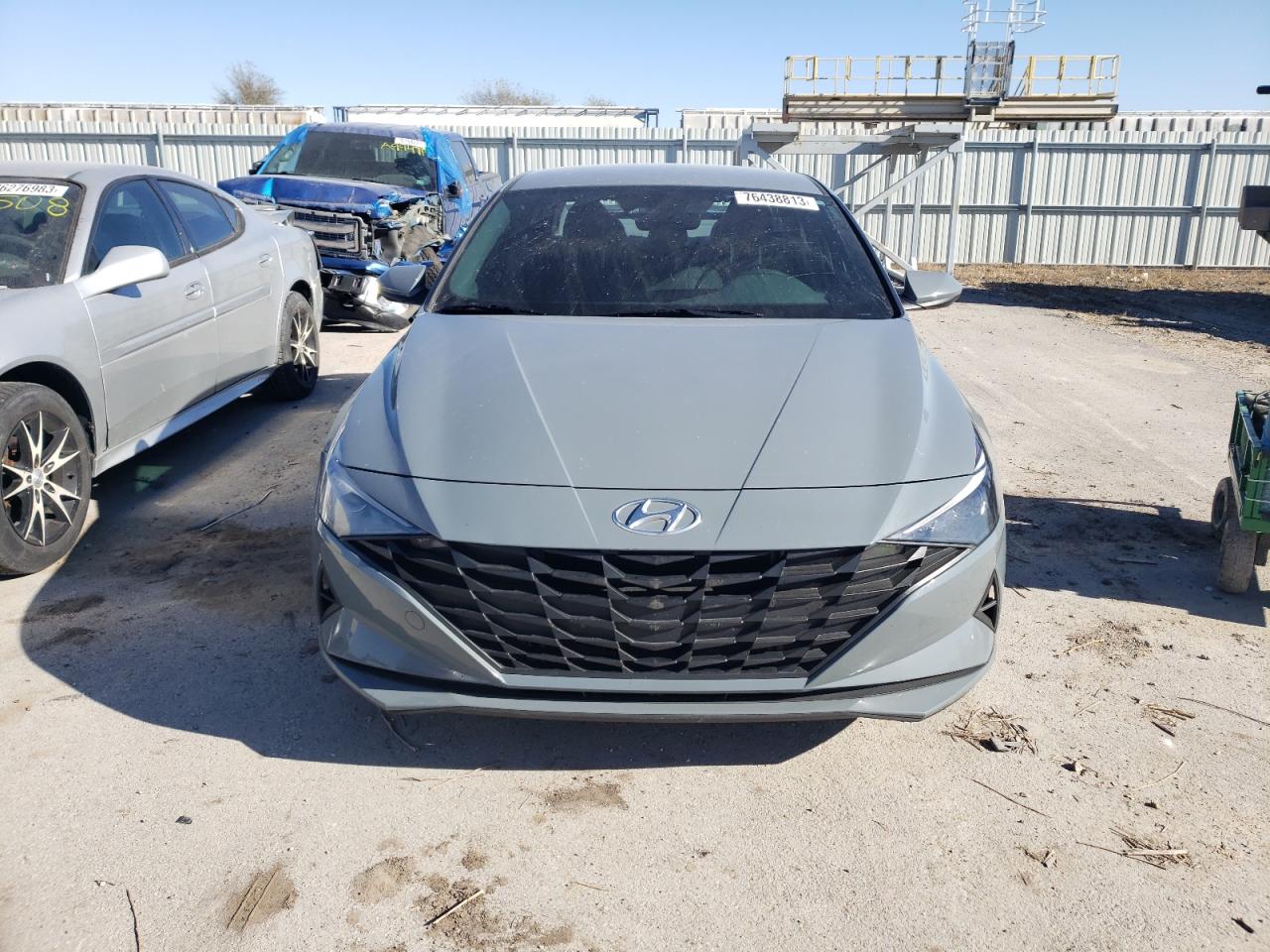 2022 HYUNDAI ELANTRA BLUE VIN:KMHLM4AJ1NU020091