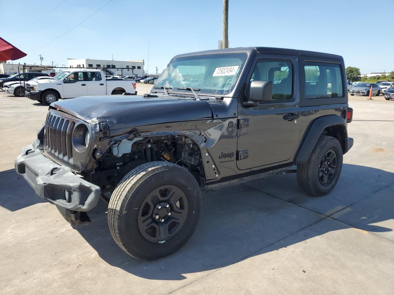 2022 JEEP WRANGLER SPORT VIN:1C4GJXAG1NW105893