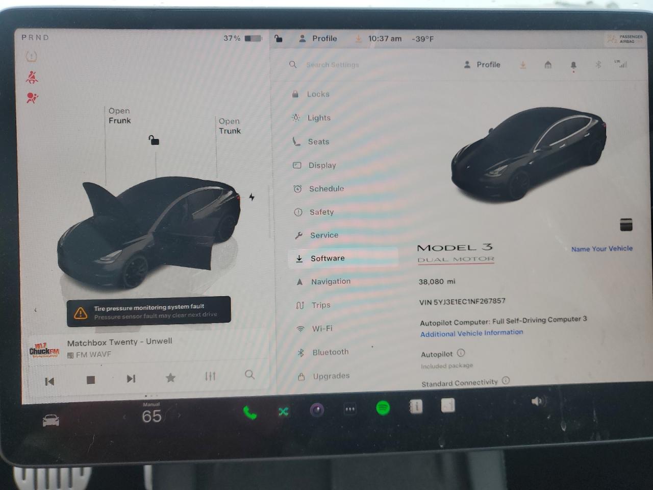 2022 TESLA MODEL 3  VIN:5YJ3E1EC1NF267857