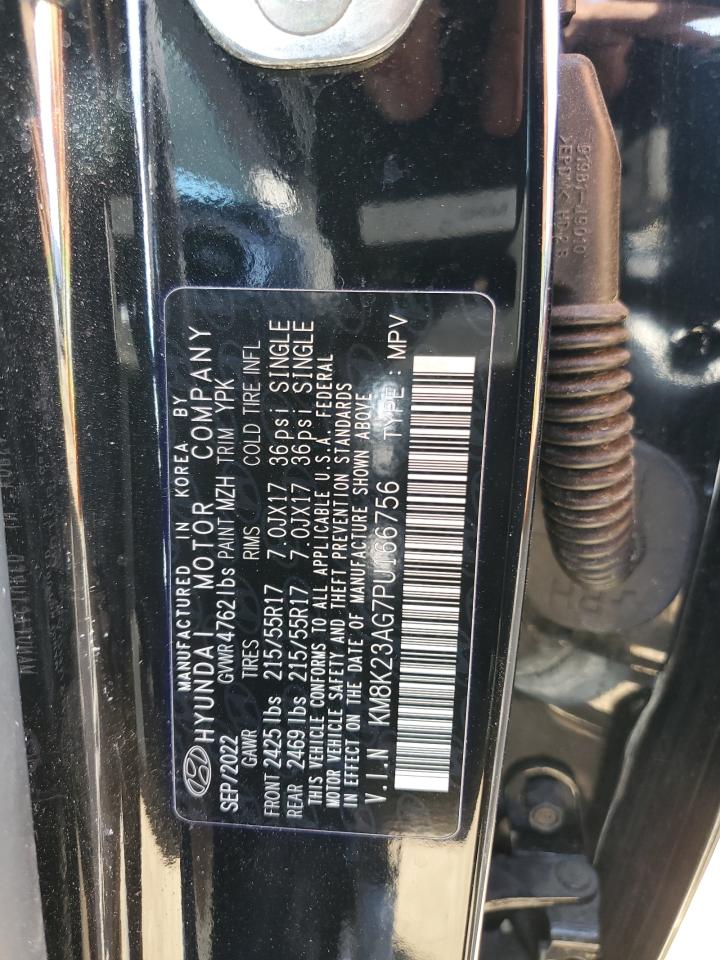 2023 HYUNDAI KONA SE VIN:KM8K23AG7PU166756