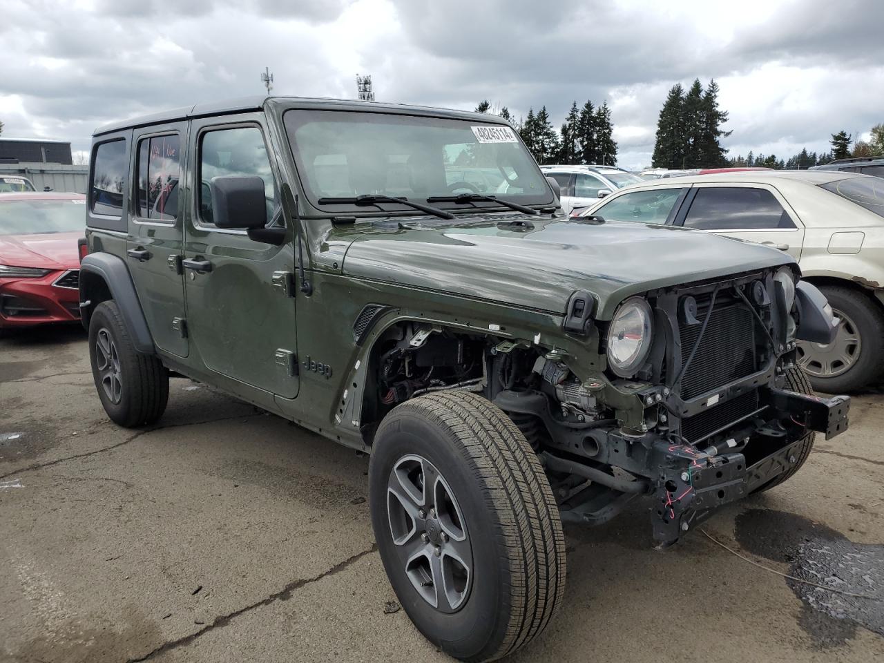 2022 JEEP WRANGLER UNLIMITED SPORT VIN:1C4HJXDM4NW195983