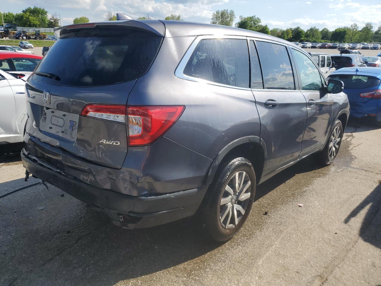 2022 HONDA PILOT EXL VIN:5FNYF6H51NB020450