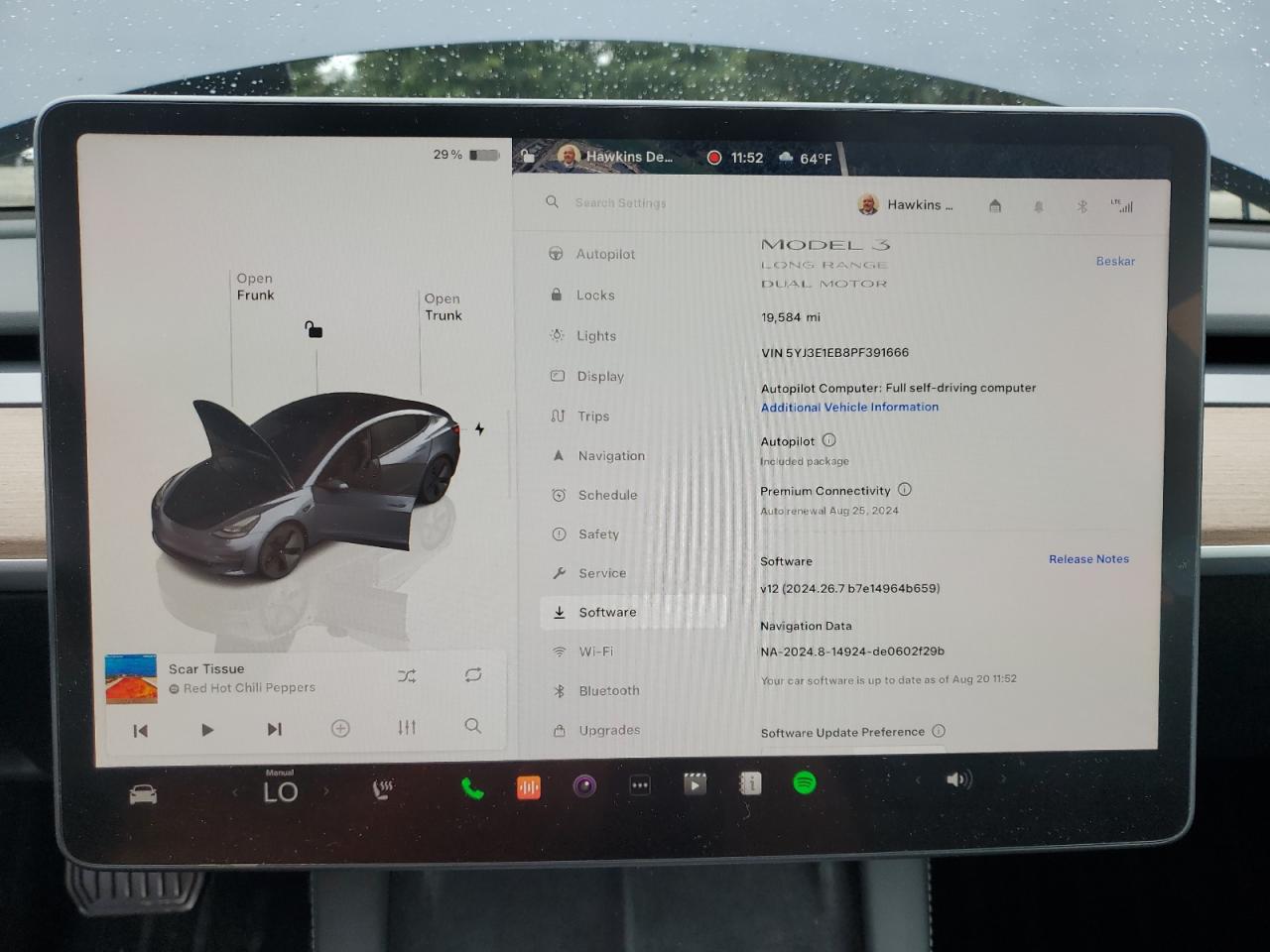 2023 TESLA MODEL 3  VIN:5YJ3E1EB8PF391666