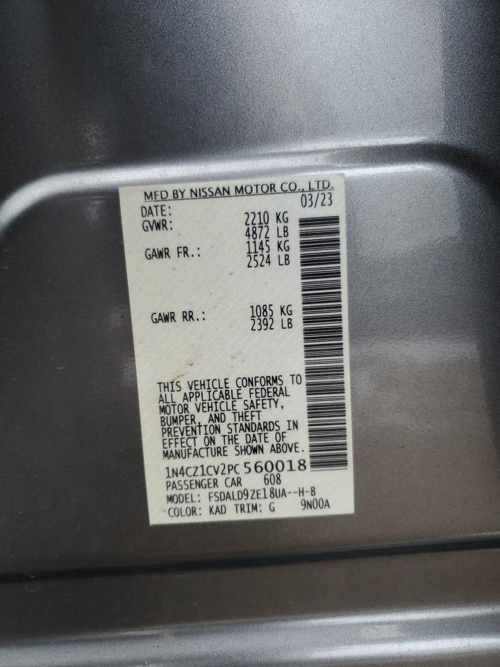 2023 NISSAN LEAF SV PLUS VIN:1N4CZ1CV2PC560018