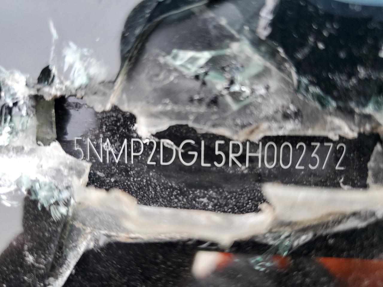 2024 HYUNDAI SANTA FE SEL VIN:5NMP2DGL5RH002372