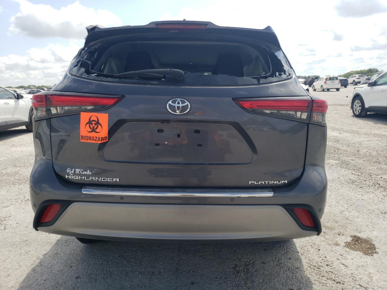 2022 TOYOTA HIGHLANDER PLATINUM VIN:5TDFZRAH4NS091500