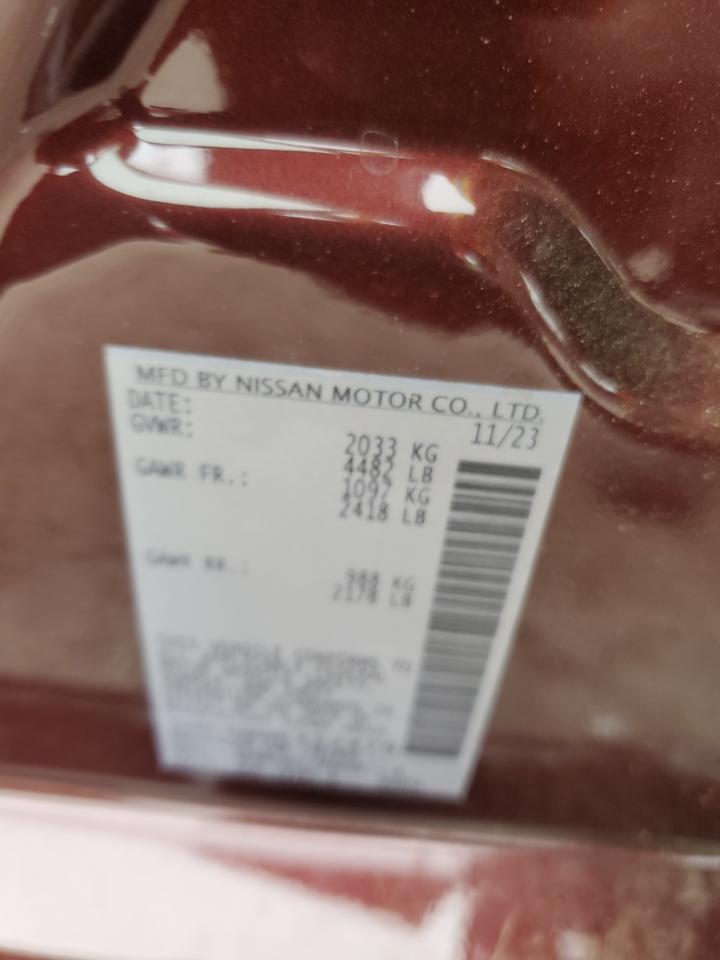 2024 NISSAN ALTIMA SV VIN:1N4BL4DWXRN352479