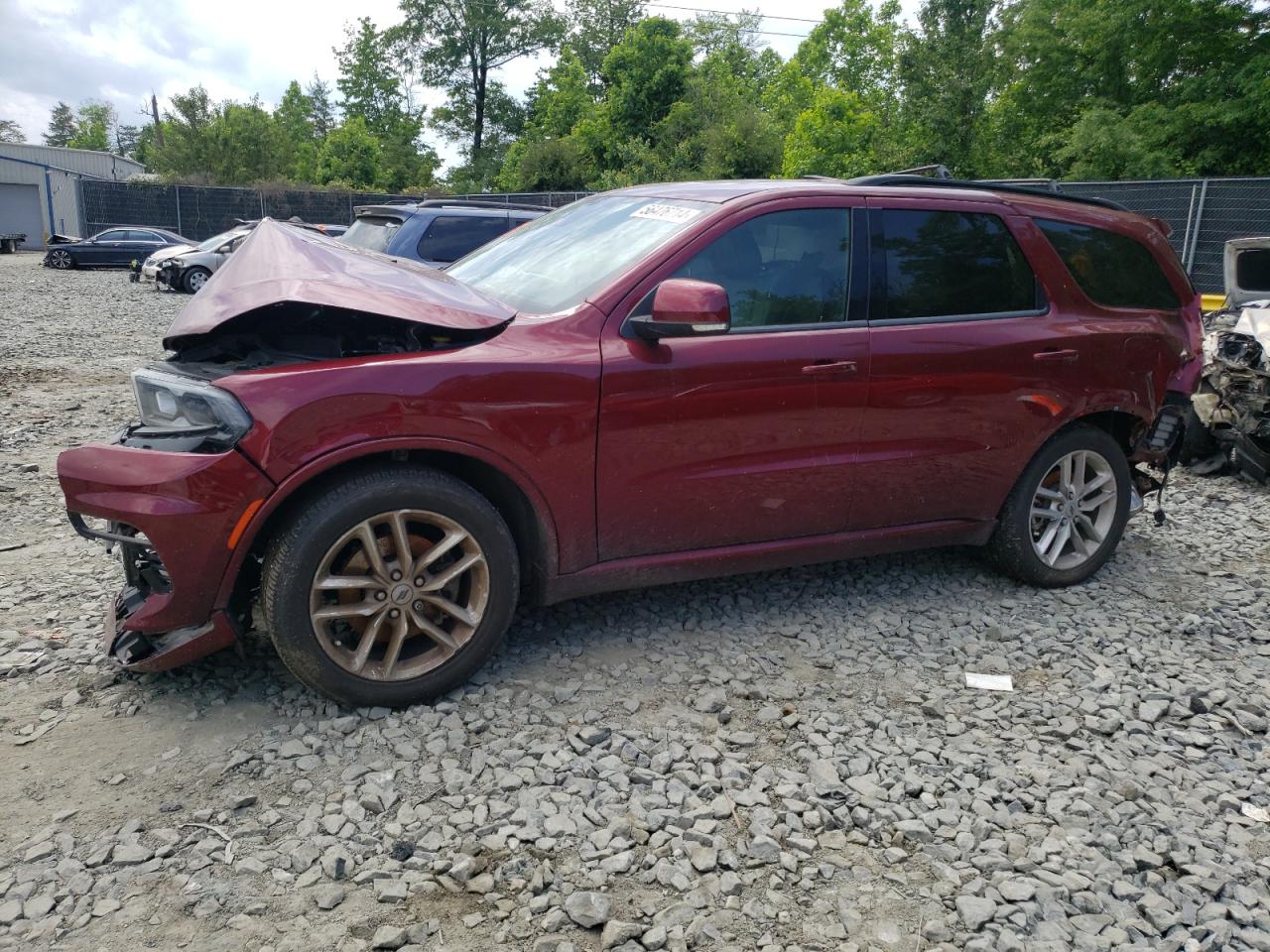 2022 DODGE DURANGO GT VIN:1C4RDJDG4NC134251