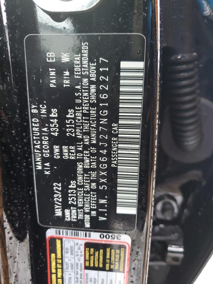2022 KIA K5 GT LINE VIN:5XXG64J27NG162217