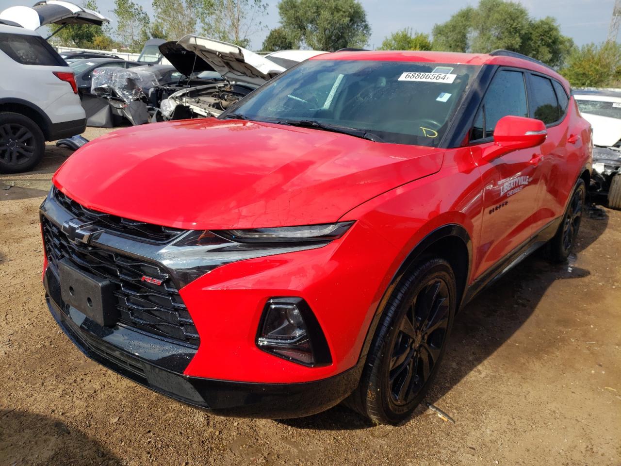 2022 CHEVROLET BLAZER RS VIN:3GNKBKRS5NS217683