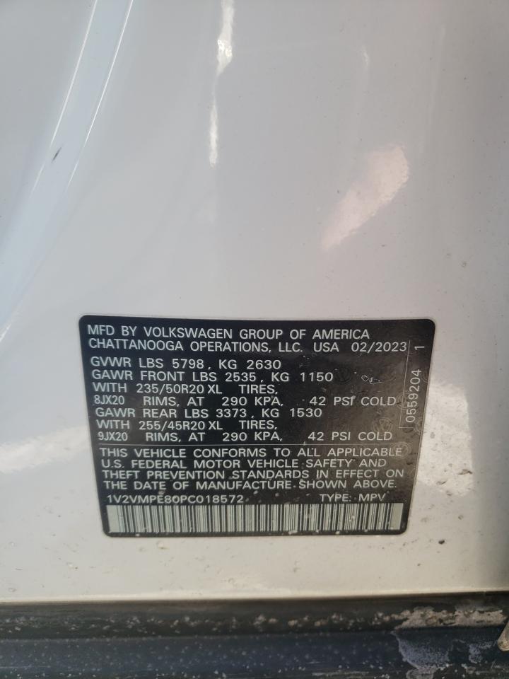 2023 VOLKSWAGEN ID.4 PRO S VIN:1V2VMPE80PC018572