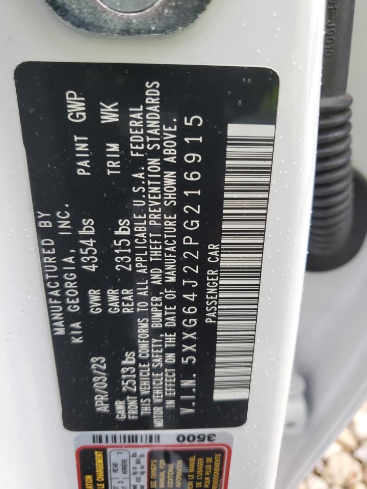 2023 KIA K5 GT LINE VIN:5XXG64J22PG216915