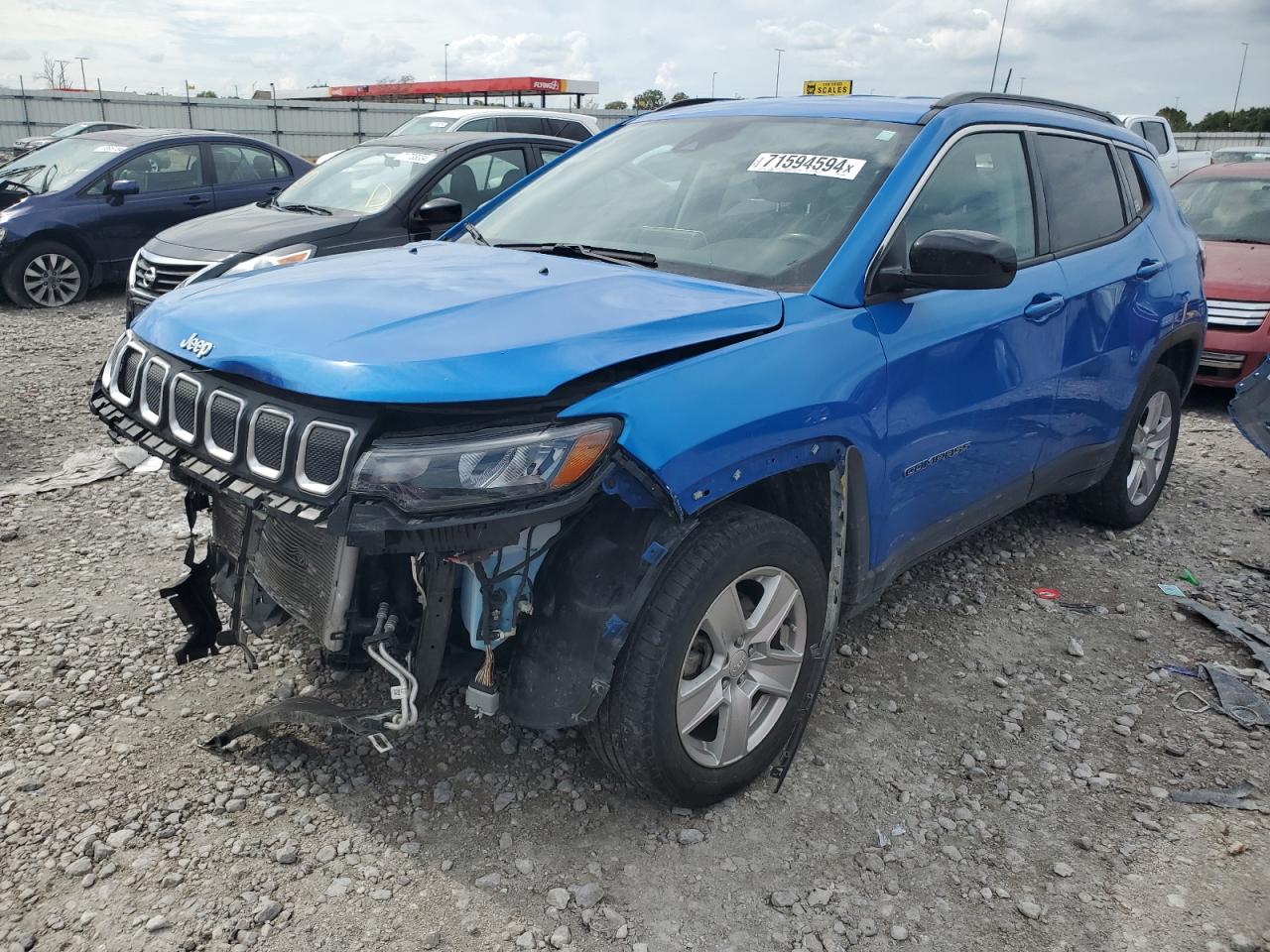 2022 JEEP COMPASS LATITUDE VIN:3C4NJDBB7NT133700