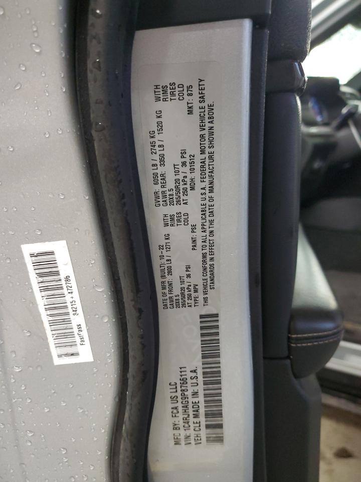2023 JEEP GRAND CHEROKEE LAREDO VIN:1C4RJHAG9P8766111